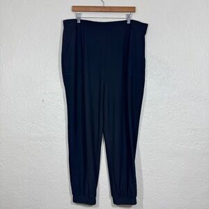 Wynne‎ Layers Pants 1X Pull On Joggers Liquid Jersey Knit Stretch Travel Luxury